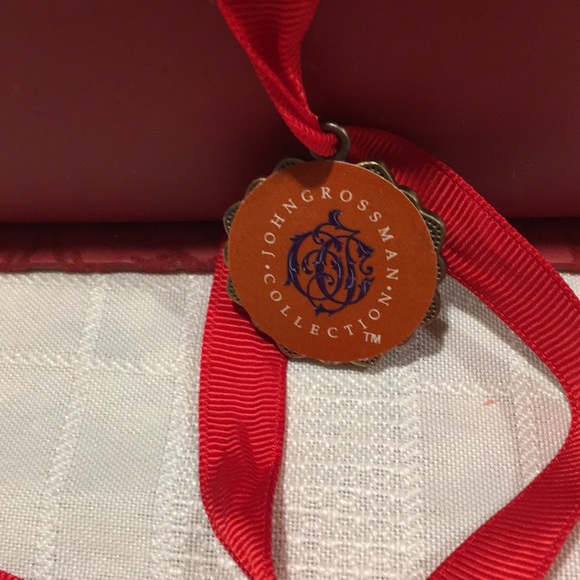 John Grossman for Gund 6 piece ceramic Christmas Ornament set. NEW Very Rare Set - Picture 2 of 15